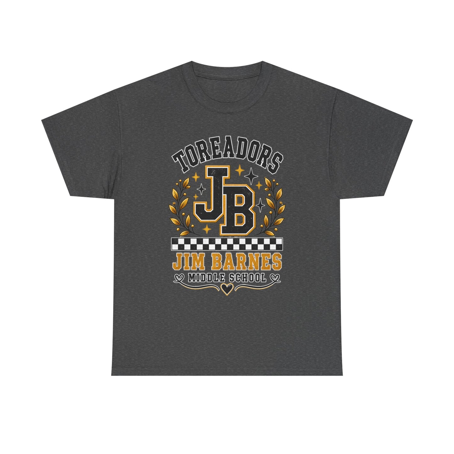 Toreadors JB Jim Barnes Middle School Tee — School Spirit Graphic T-Shirt