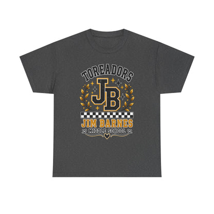 Toreadors JB Jim Barnes Middle School Tee — School Spirit Graphic T-Shirt
