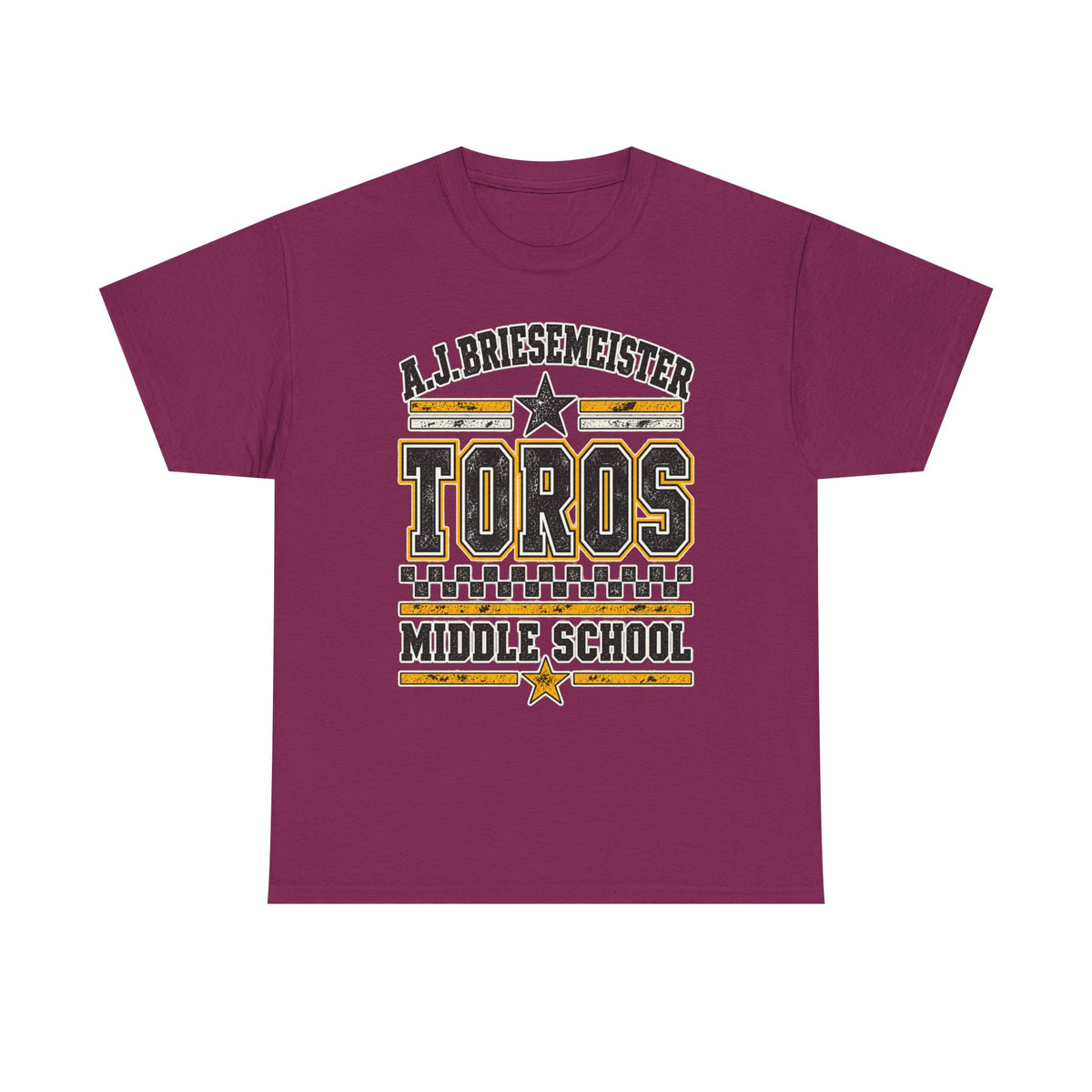 Toros Middle School Tee — A.J. Briesemeister School Spirit T-Shirt