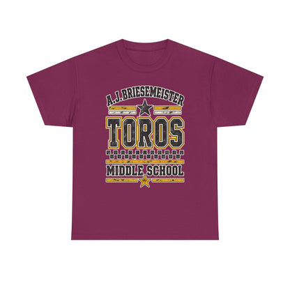 Toros Middle School Tee — A.J. Briesemeister School Spirit T-Shirt
