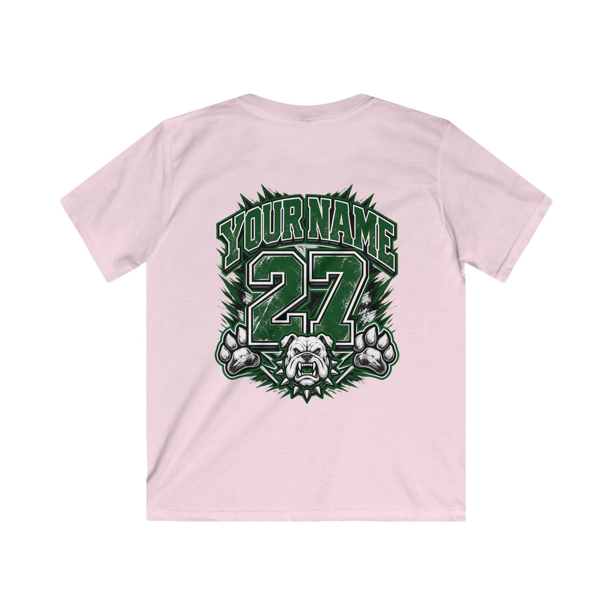 Marion Bulldogs Kids T‑Shirt — Custom Name & Number Youth Football Tee