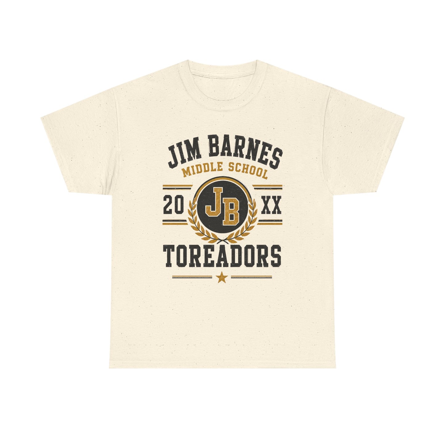 Jim Barnes Middle School Toreadors T-Shirt — School Spirit Tee with JB Crest