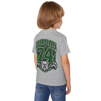 Bulldog Country Toddler T-Shirt — Marion Bulldogs Personalized Number (e.g., Jordan 74)