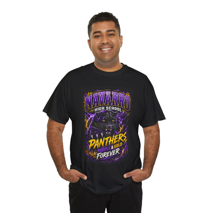 Navarro High Panthers T‑Shirt — Purple & Gold "Panthers Forever" School Spirit Tee