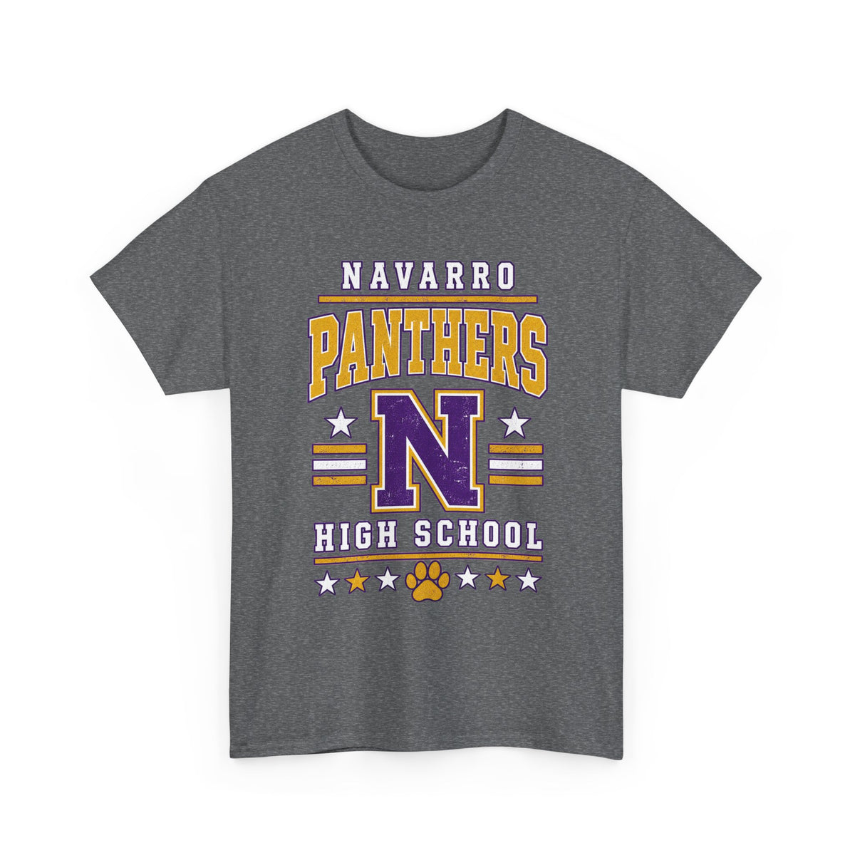 Navarro Panthers High School Tee — Retro Letterman N Design