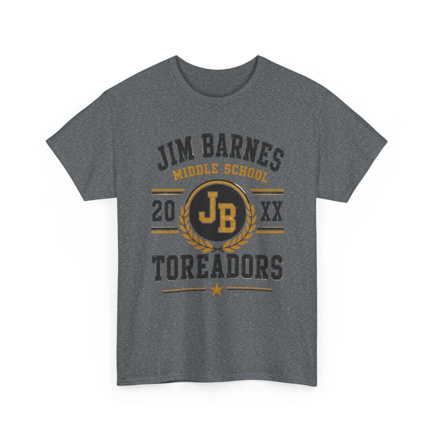Jim Barnes Middle School Toreadors T-Shirt — School Spirit Tee with JB Crest