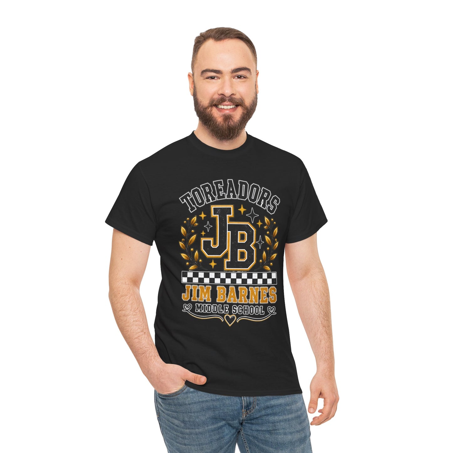 Toreadors JB Jim Barnes Middle School Tee — School Spirit Graphic T-Shirt