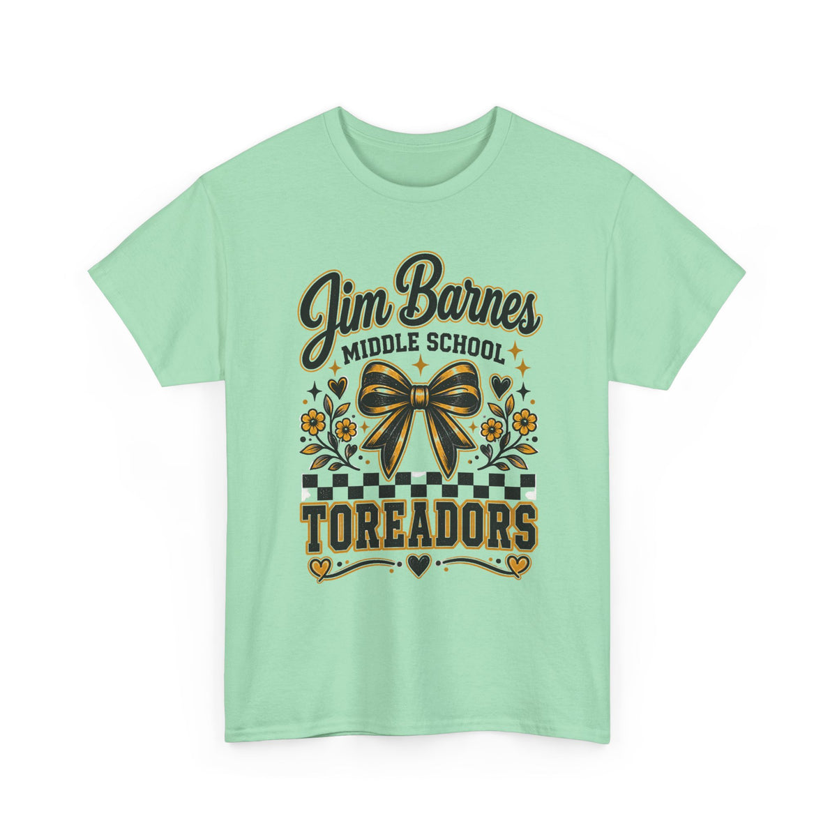 Jim Barnes Middle School Toreadors T-Shirt — School Spirit Cheer Tee