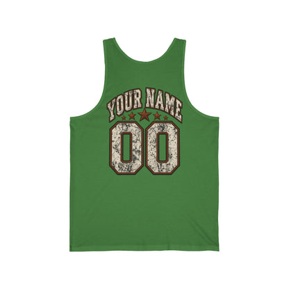 Football Mama Tank Top — Vintage Gameday Jersey Tank (Custom Name & Number)