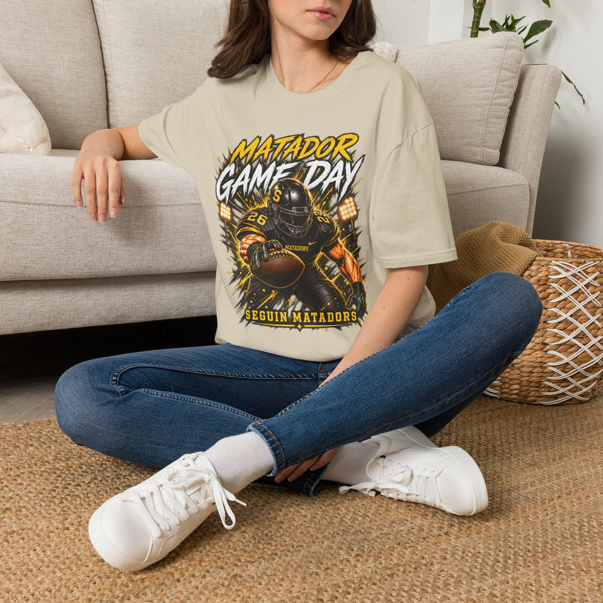 Matador Game Day Football T-Shirt — Seguin Matadors Fan Tee