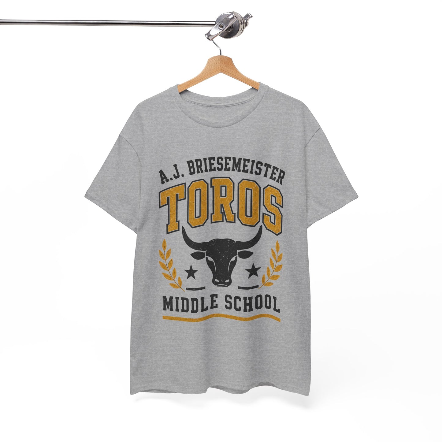 Toros Middle School Tee — A.J. Briesemeister School Spirit T-Shirt