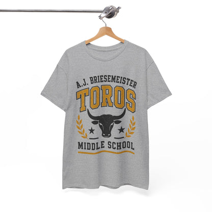 Toros Middle School Tee — A.J. Briesemeister School Spirit T-Shirt