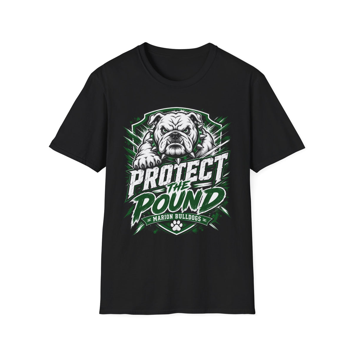 Protect the Pound Bulldog T-Shirt — Fierce Mascot Tee for Fans & Players
