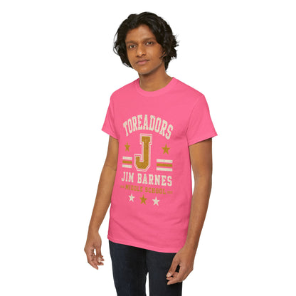Toreadors Jim Barnes School Letterman Tee — Vintage School Spirit T-Shirt