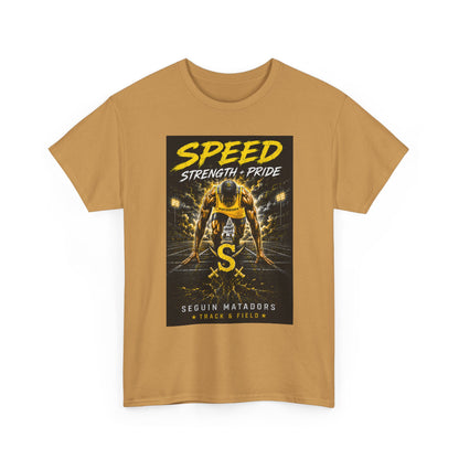 Speed Strength Pride Tee — Seguin Matadors Football Graphic T-Shirt