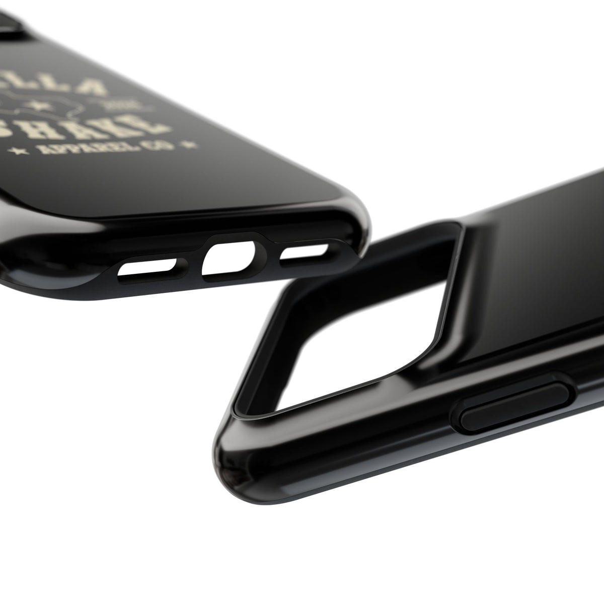 Black w/Ivory Logo lmpact-Resistant Phone Cases