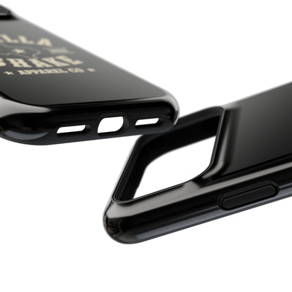 Black w/Ivory Logo lmpact-Resistant Phone Cases