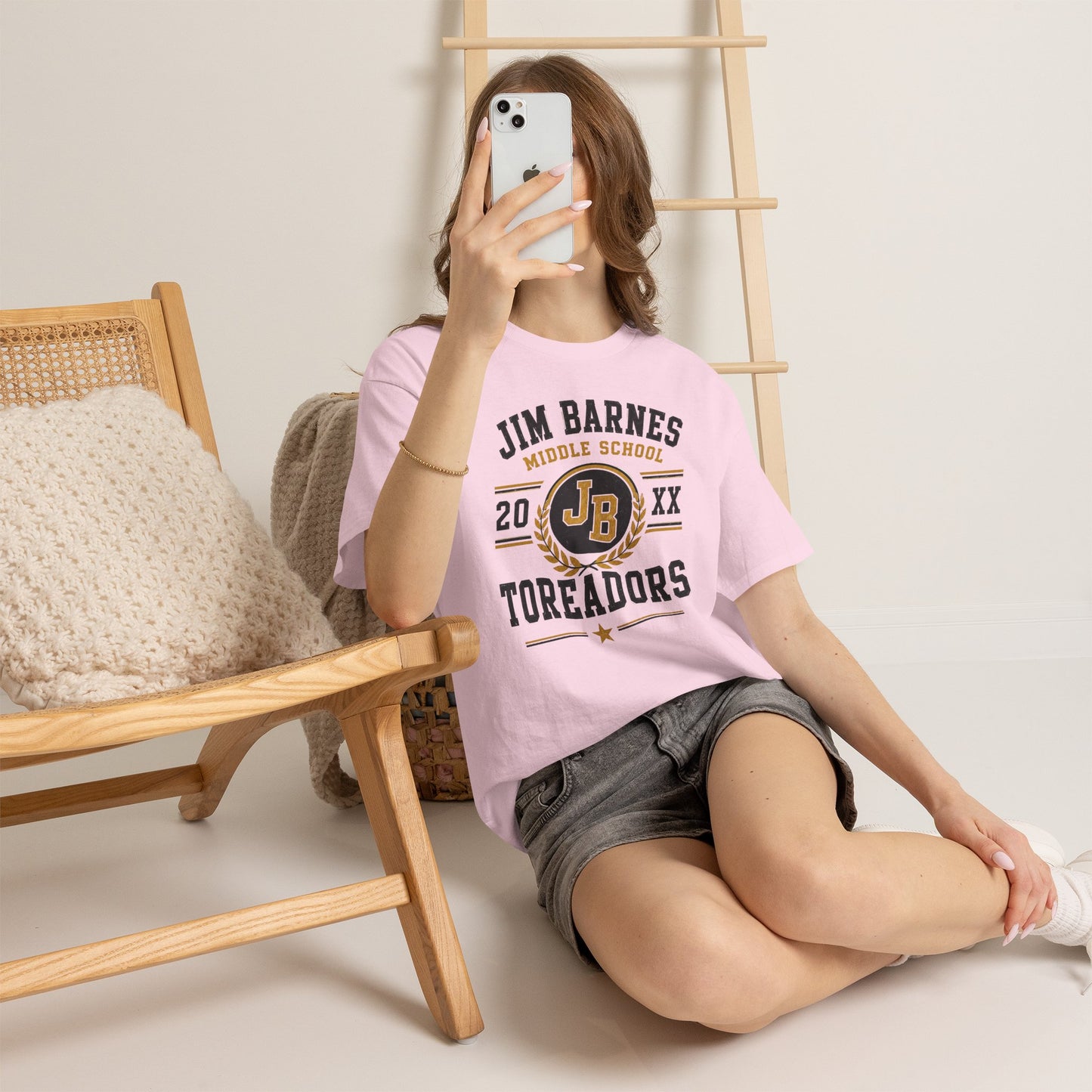 Jim Barnes Middle School Toreadors T-Shirt — School Spirit Tee with JB Crest