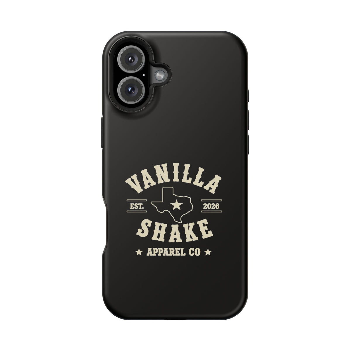 Black w/Ivory Logo lmpact-Resistant Phone Cases