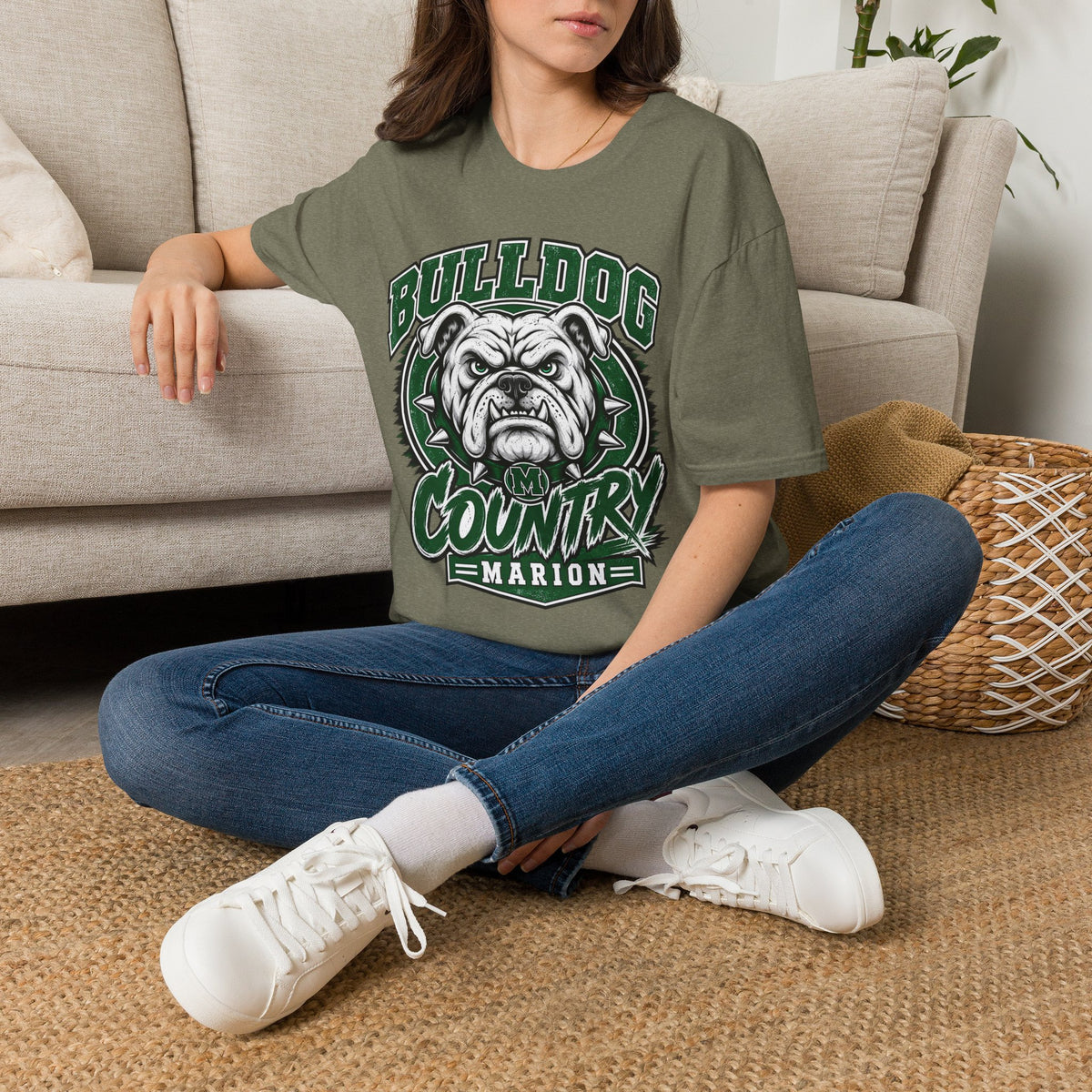 Bulldog Country T-Shirt — Marion School Mascot Tee