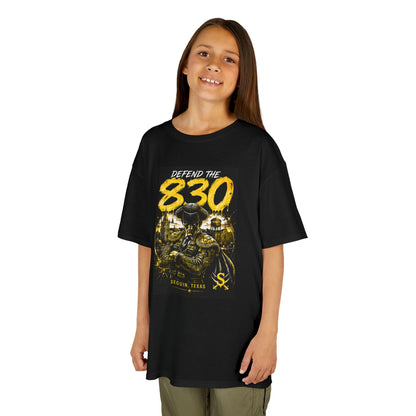 Kids Tee — "Defend the 830" Skull Graphic Youth T‑Shirt