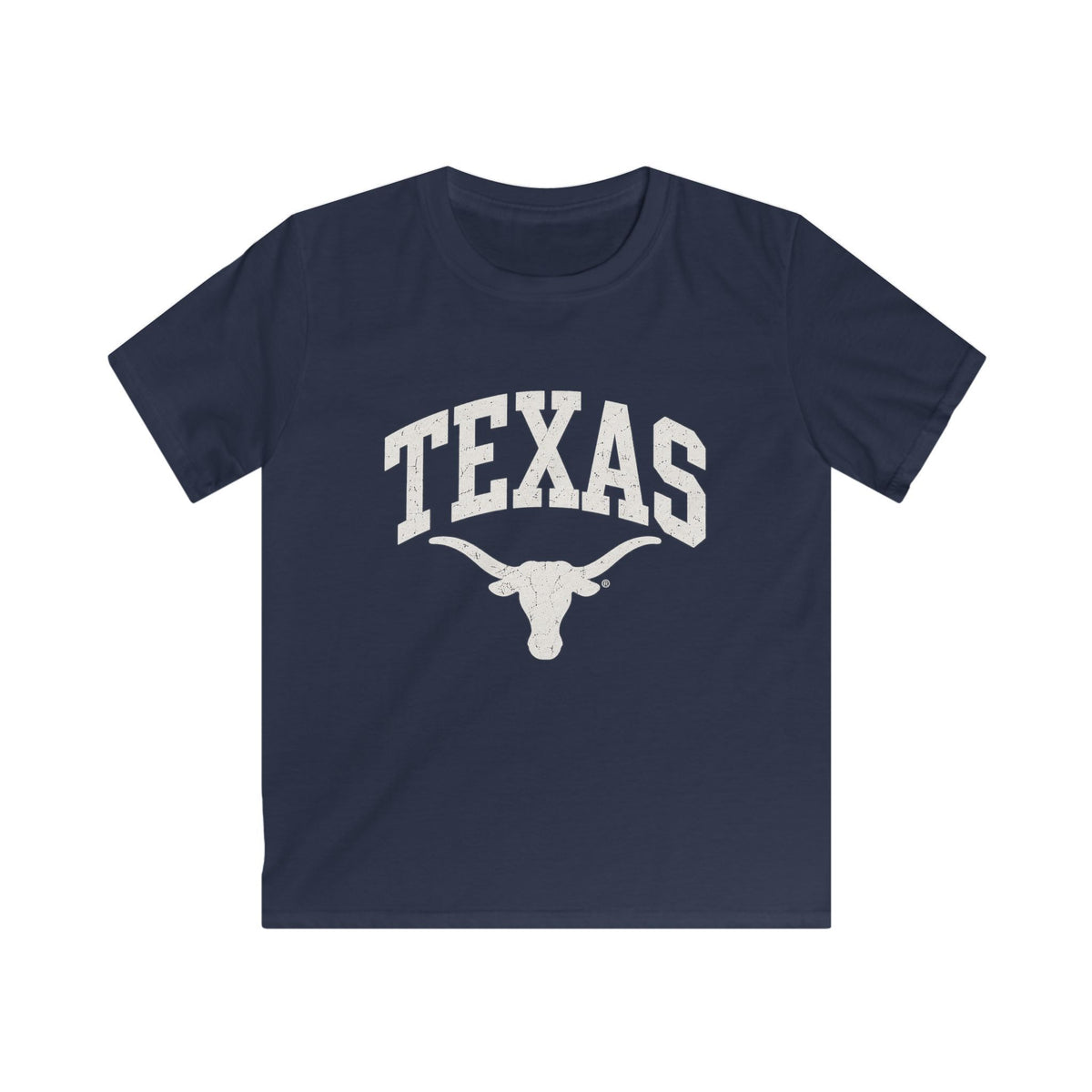Kids Texas Longhorns Graphic Tee — Vintage Sports School Spirit Shirt