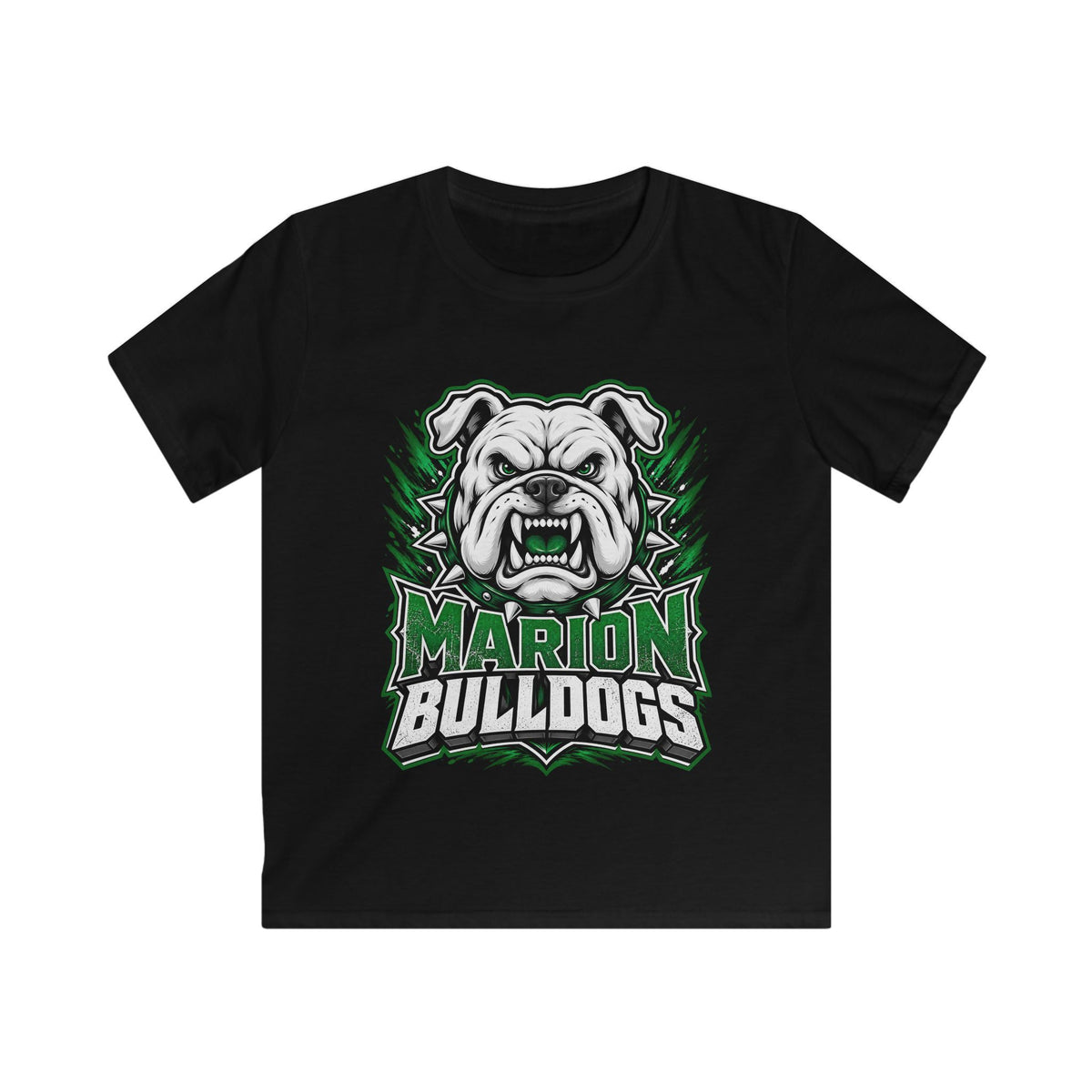 Marion Bulldogs Kids T‑Shirt — Custom Name & Number Youth Football Tee