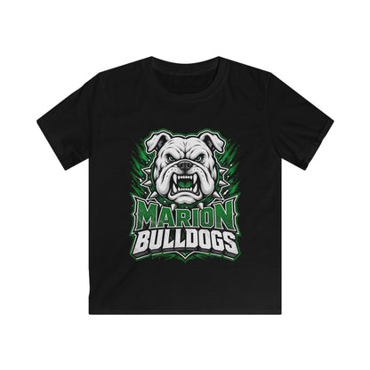 Marion Bulldogs Kids T‑Shirt — Custom Name & Number Youth Football Tee