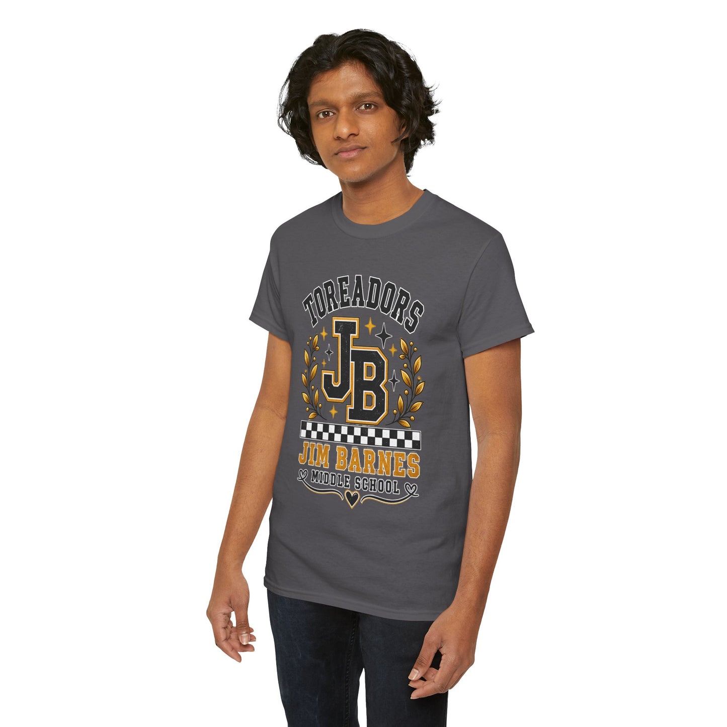 Toreadors JB Jim Barnes Middle School Tee — School Spirit Graphic T-Shirt