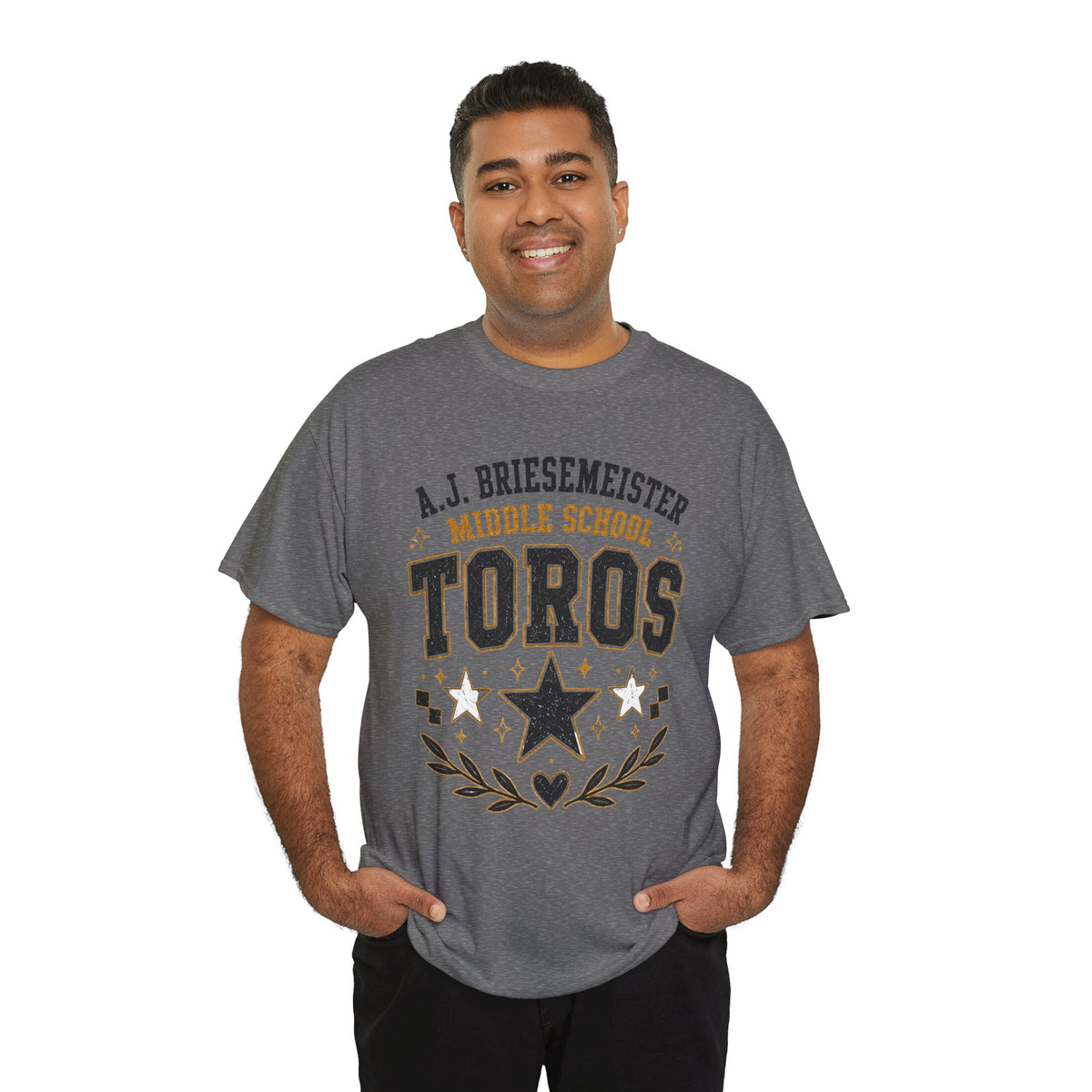 Toros Middle School Tee – A.J. Briesmeister School Spirit Shirt