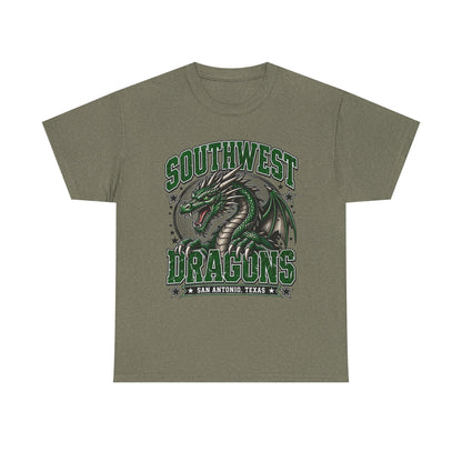 Southwest Dragons T-Shirt — San Antonio Texas Green Dragon Graphic Tee