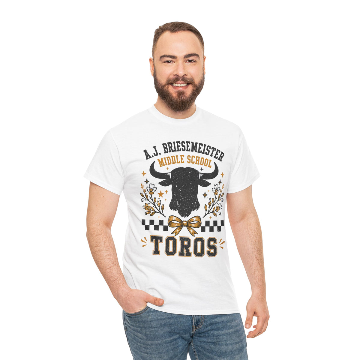 Toros Middle School Tee — A.J. Briesemeister School Spirit T-Shirt
