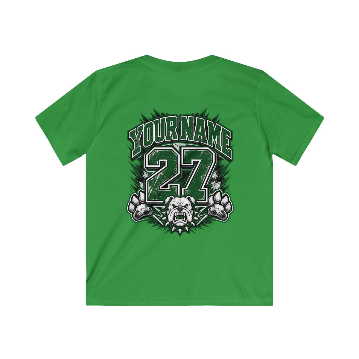 Marion Bulldogs Kids T‑Shirt — Custom Name & Number Youth Football Tee