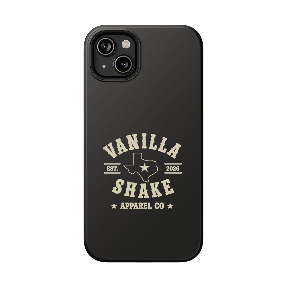 Black w/Ivory Logo lmpact-Resistant Phone Cases