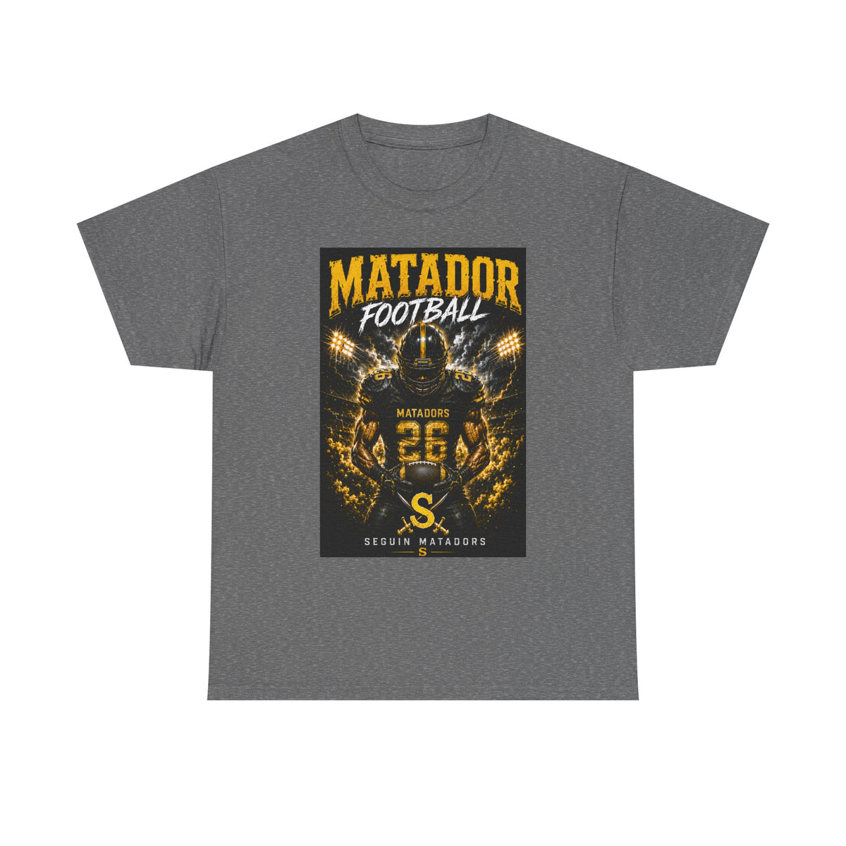 Matador Football Team Tee — Vintage Helmet Graphic Jersey Shirt
