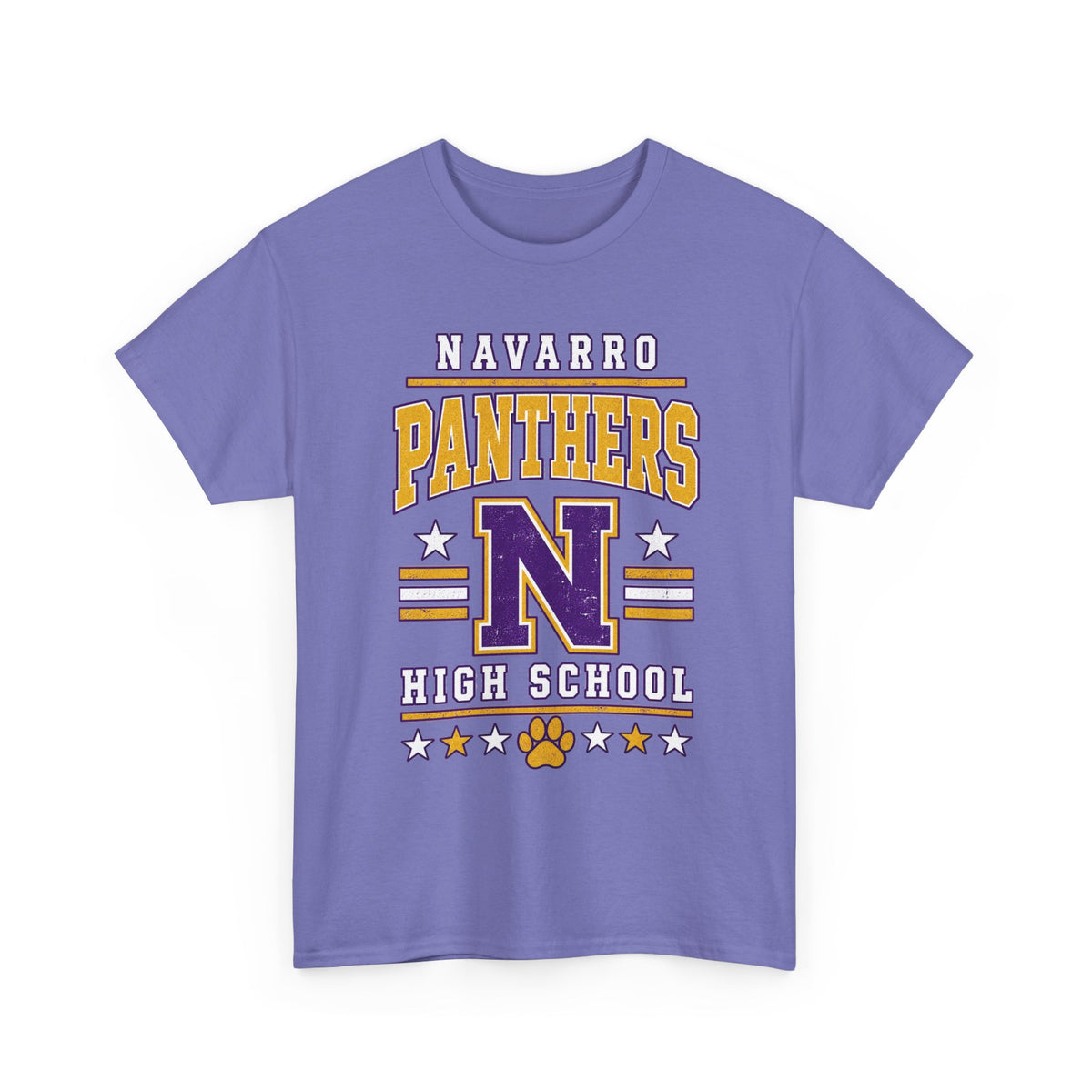 Navarro Panthers High School Tee — Retro Letterman N Design