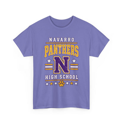 Navarro Panthers High School Tee — Retro Letterman N Design