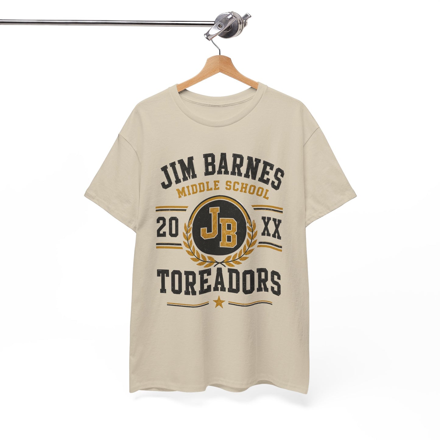 Jim Barnes Middle School Toreadors T-Shirt — School Spirit Tee with JB Crest