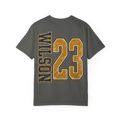 Matadors Seguin Vertical Logo T‑Shirt — Wilson 23 Back Jersey Tee