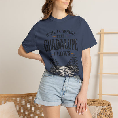 Guadalupe River T-Shirt — "Home Is Where The Guadalupe Flows" Vintage Outdoors Tee