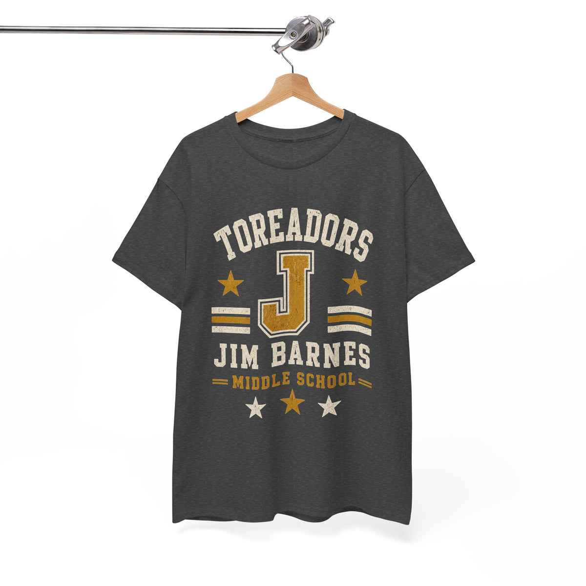 Toreadors Jim Barnes School Letterman Tee — Vintage School Spirit T-Shirt