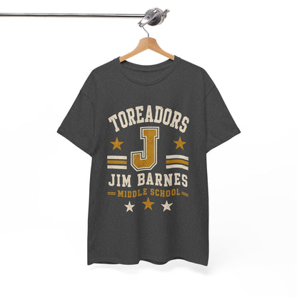 Toreadors Jim Barnes School Letterman Tee — Vintage School Spirit T-Shirt