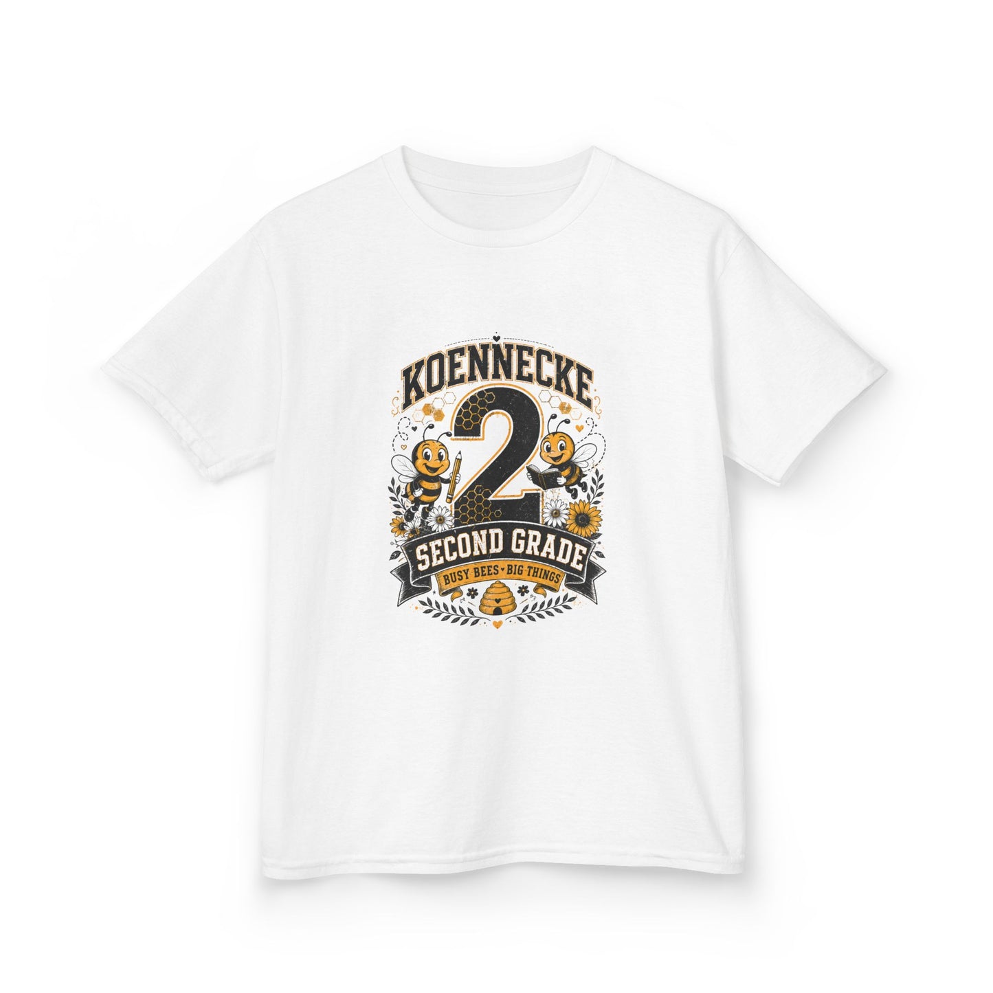 Koennecke 2 Second Grade Kids T-Shirt — Personalized Back-to-School Tee