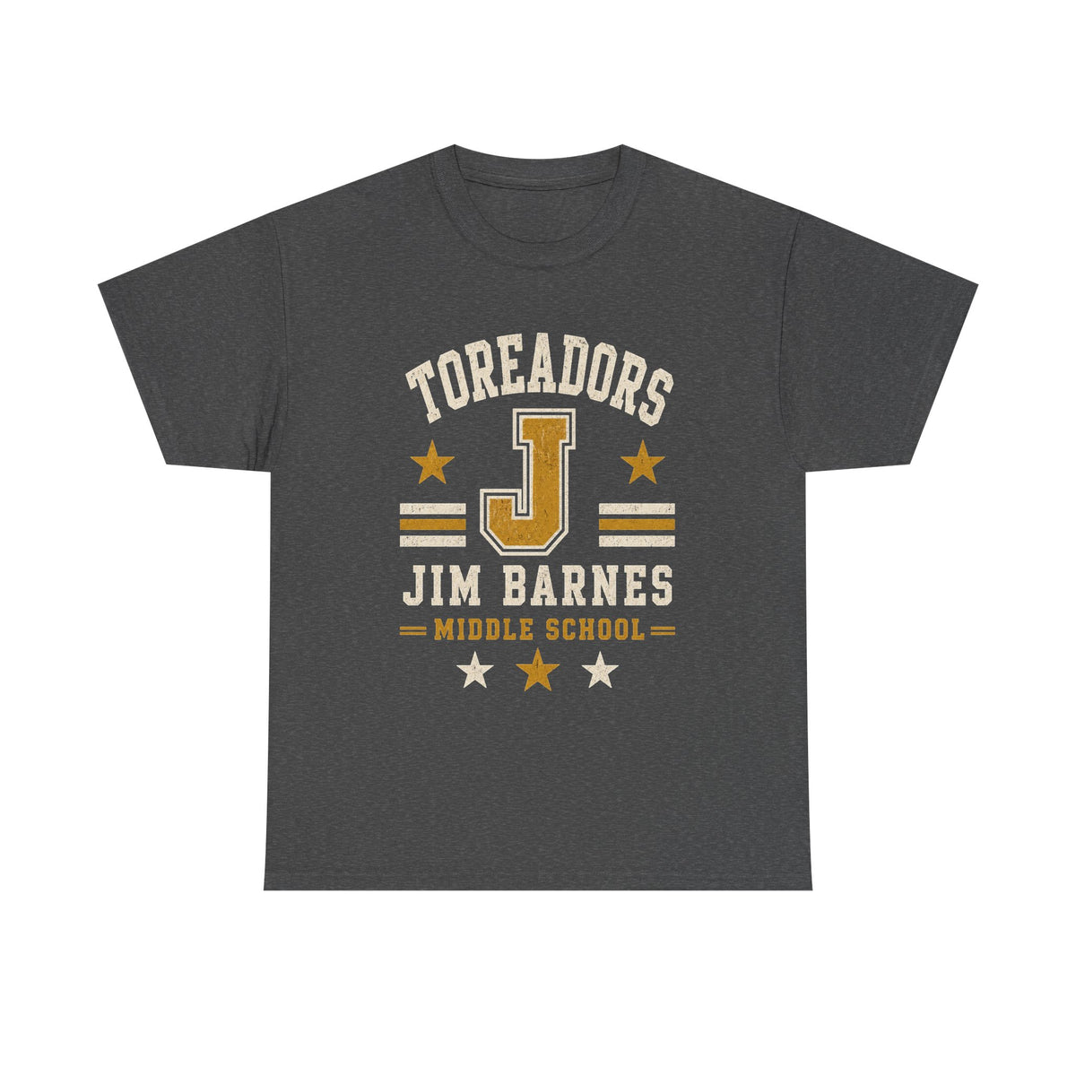 Toreadors Jim Barnes School Letterman Tee — Vintage School Spirit T-Shirt