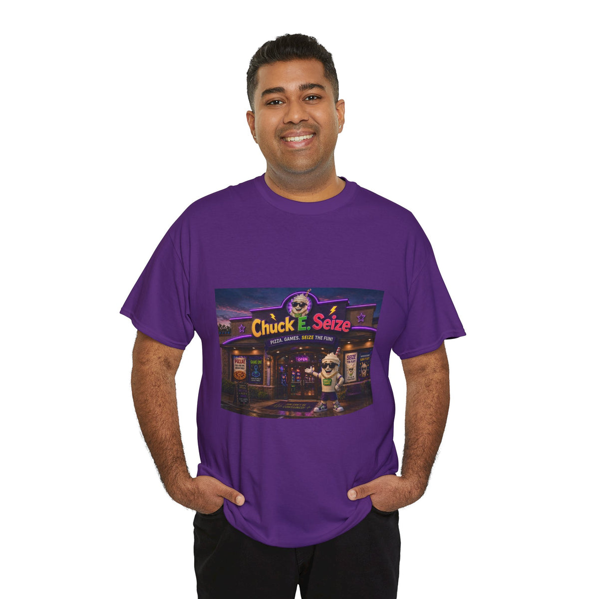 Chuck E. Seize Arcade Night T‑Shirt