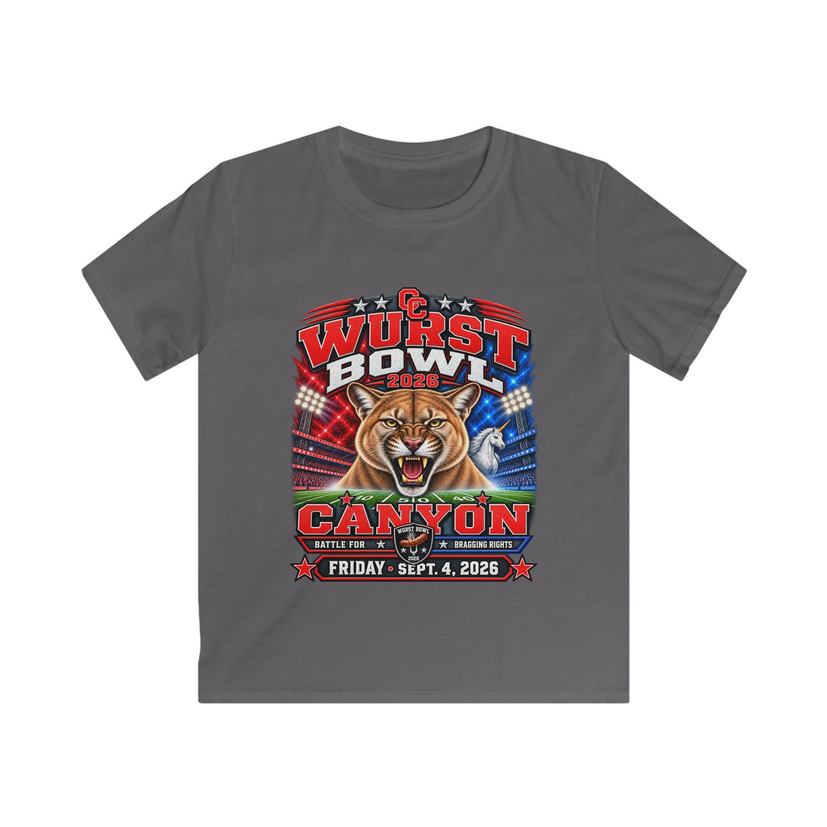Kids Tee — Wurst Bowl Canyon 2026 Football Event Shirt