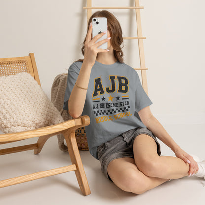 Middle School Custom Name Tee — AJB Briesemeister School Spirit Shirt