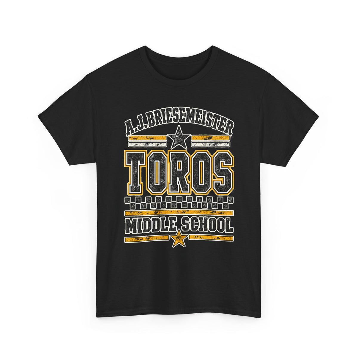 Toros Middle School Tee — A.J. Briesemeister School Spirit T-Shirt