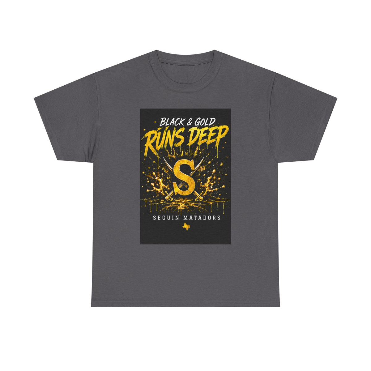 Seguin Matadors 'Black & Gold Runs Deep' T-Shirt