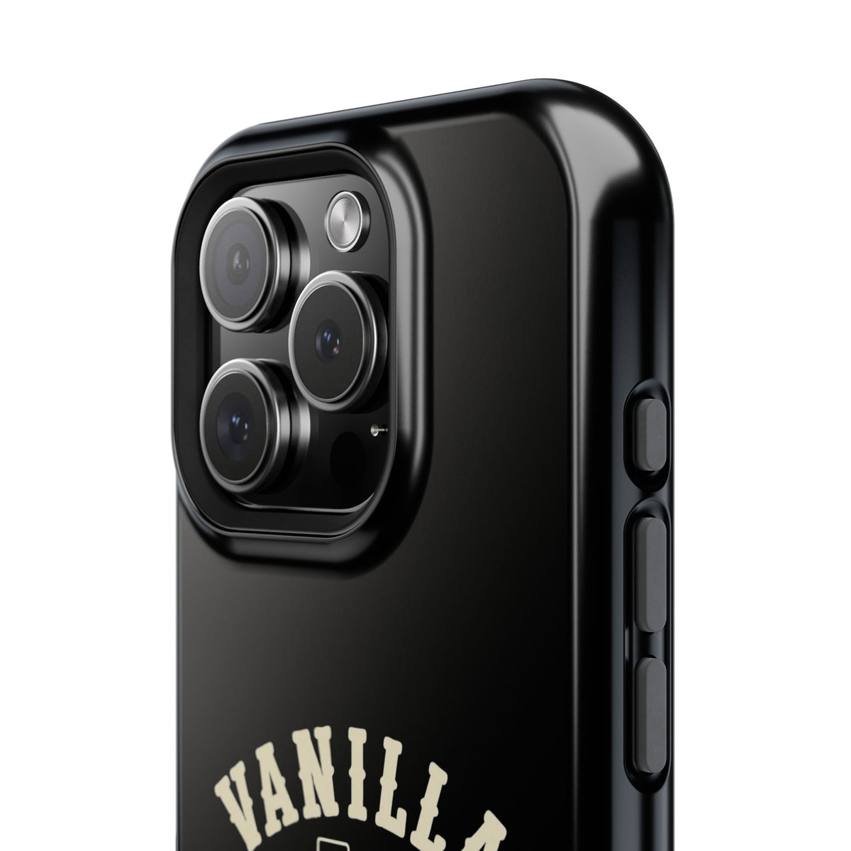 Black w/Ivory Logo lmpact-Resistant Phone Cases
